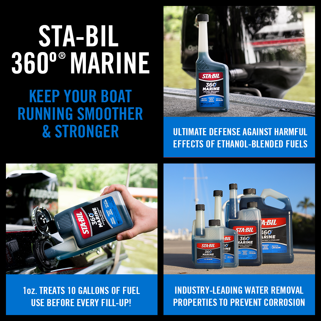 How much fuel does one bottle of STABIL 360° MARINE treat? Gold